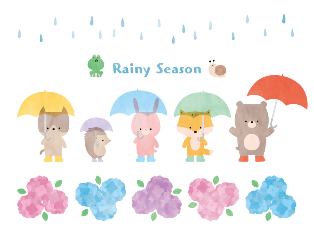 梅雨！週末は晴れがいいな